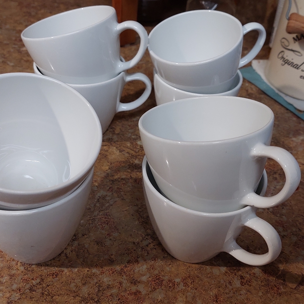 Tea/coffee white  cups Centura by corning
